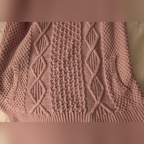 ❄️LL Bean Signature Cowl Neck Sweater in Pale Pink Women's Size XS - Picture 7 of 8